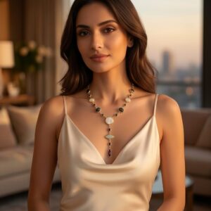 Rainbow Gems Long Neckpiece