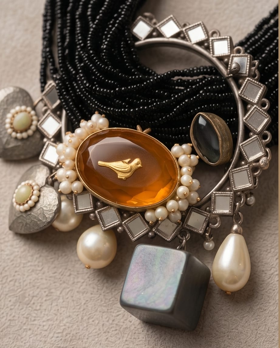 Lunar Grace Statement Neckpiece - Image 3