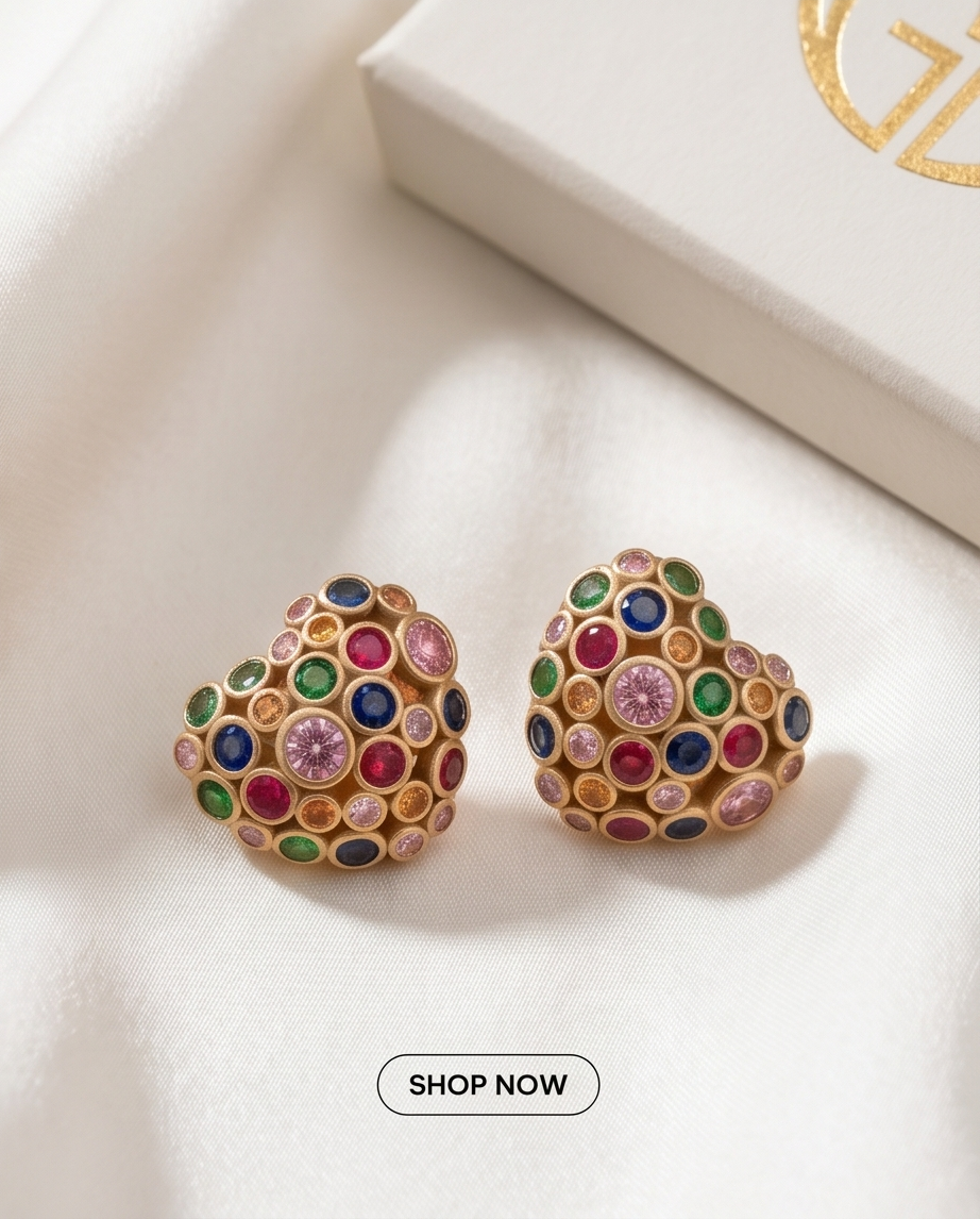 Starlit Romance Studs - Image 3