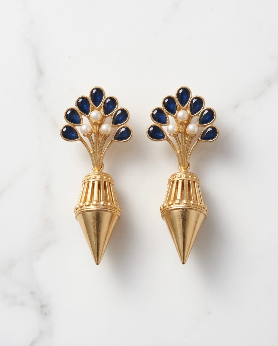 Peacock Royale Earrings - Image 3
