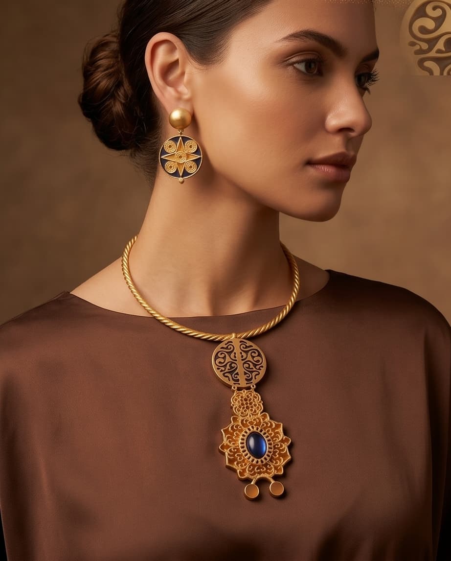 Neelambara Statement Collar - Image 3