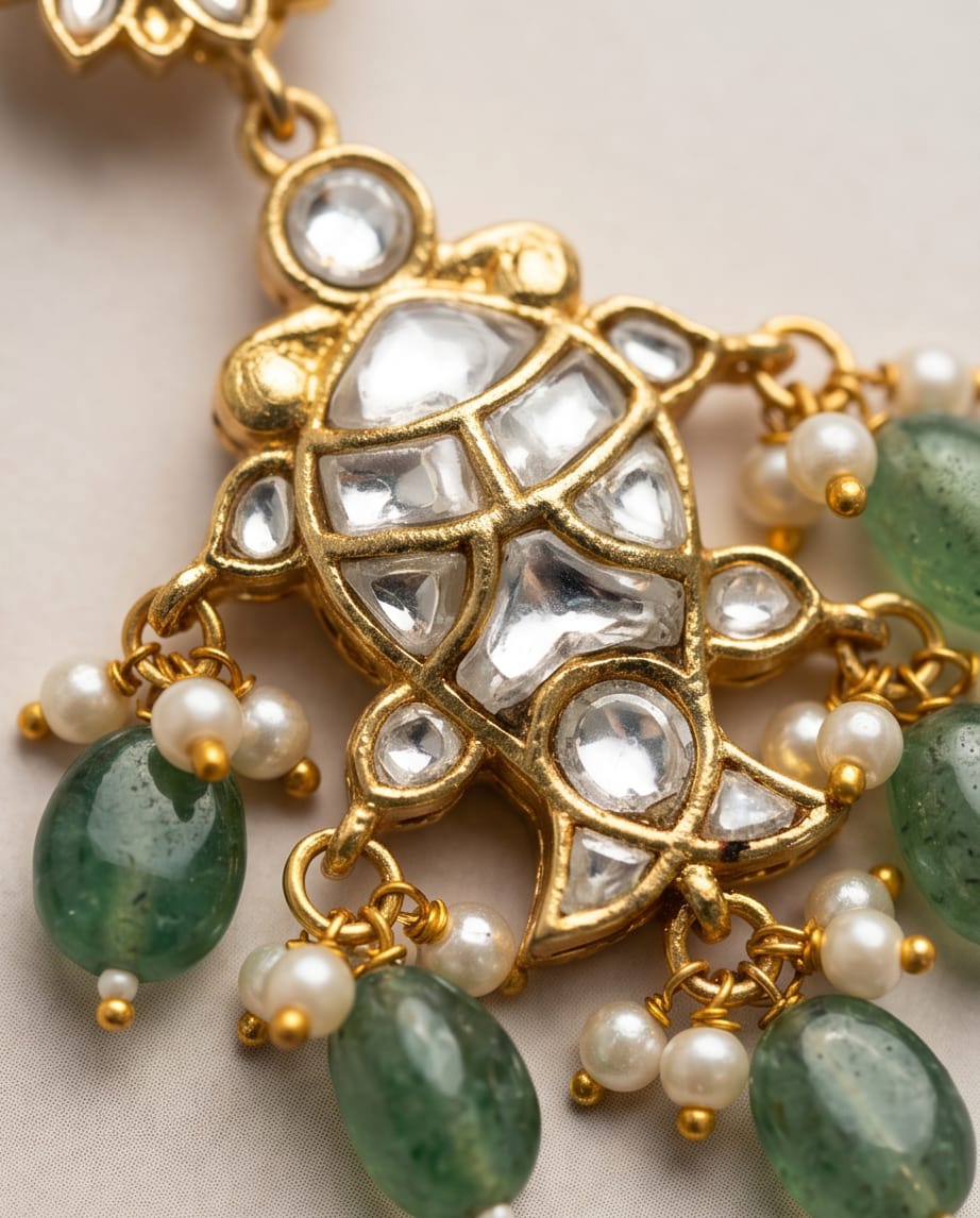 Emerald Noor Earrings - Image 4
